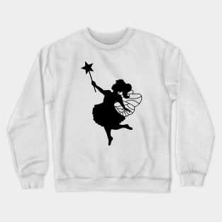 Magic Fairy Girl of Imagination Silhouette Crewneck Sweatshirt